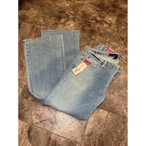 DEADSTOCK RARE Y2K Aeropostale Flare Low Rise Denim Jeans Size 13/14S NWT‎